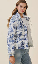 Sarai Navy Printed Floral Jacket