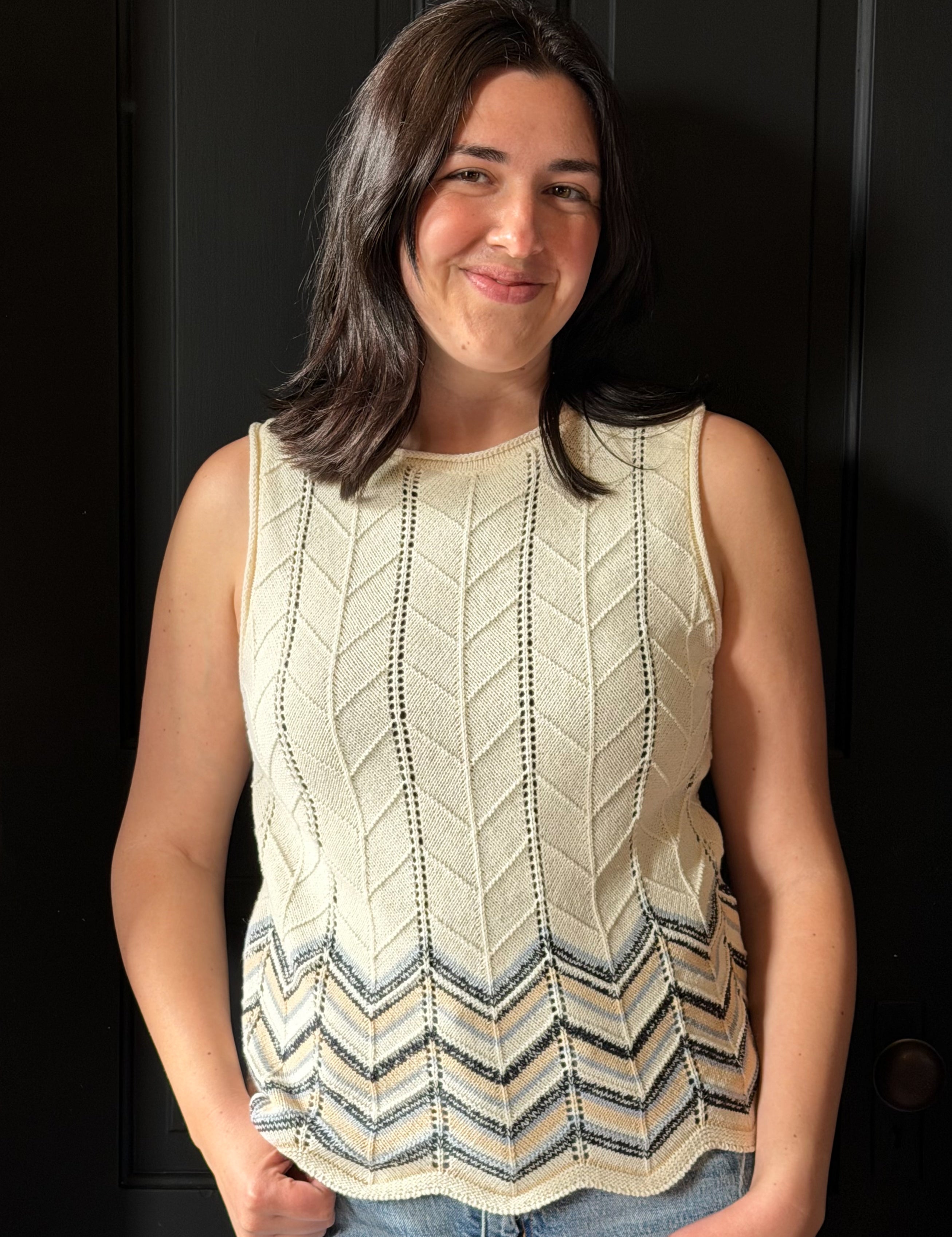 Hume Textured Knit Sweater Tank