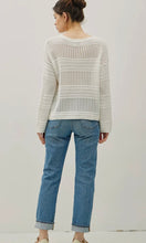 Perry Off White Fisherman Crochet Sweater