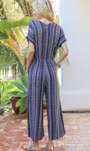 Amilea Navy Tribal Boho Print Pocket Romper Jumpsuit