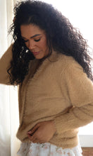 Missy Faux Fur Open Cardigan Soft Knit Sweater