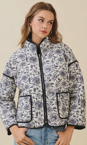 Salomon Cream Floral Jacket