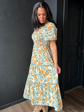 Stacy Floral Puff Sleeve Maxi Dress