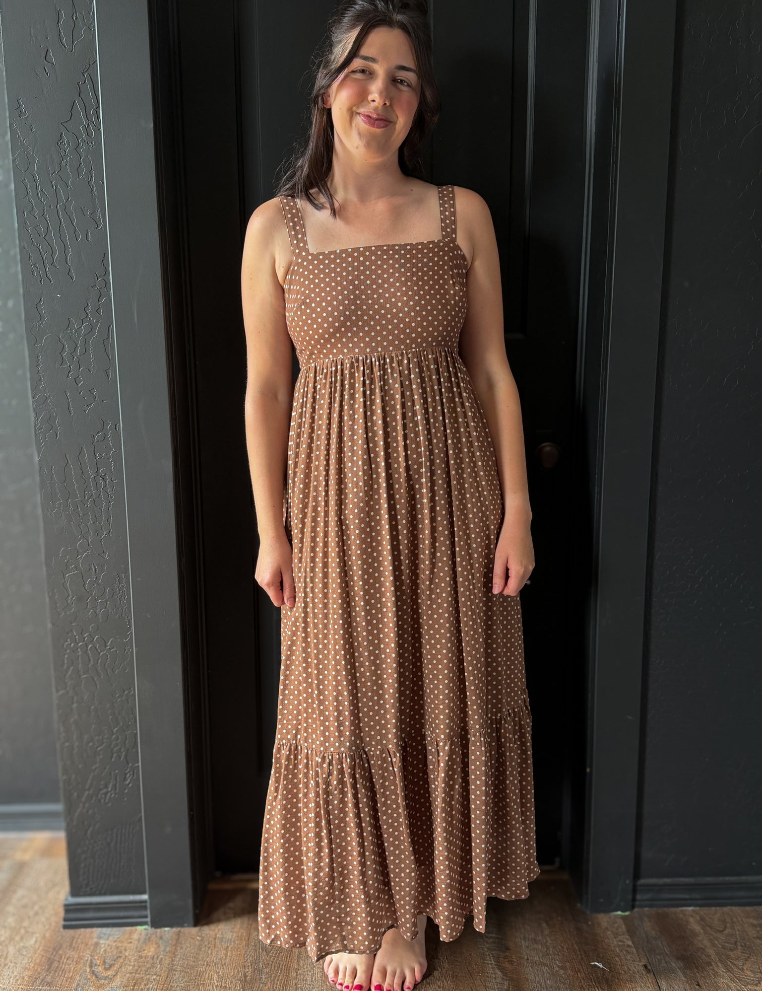 Hartley Polka Bow Maxi Dress