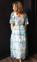 Orsola Smocked Top Mesh Ruffeld Midi Dress