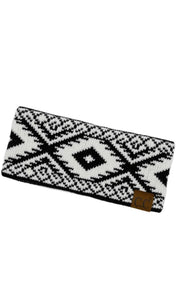 *SALE! CC Beanie Aztec Printed Sweater Knit Head Wrap Headband