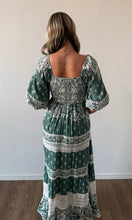 Olof Smocked Bodice Lace Trim Maxi Dress