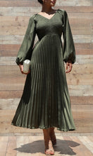 Julian Olive Smocked Top Satin Midi Dresses