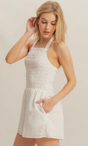 Klay Halter Smocked Jumper