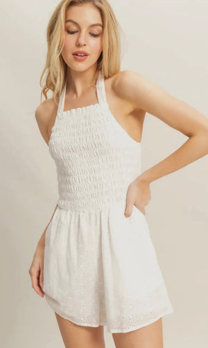 Klay Halter Smocked Jumper