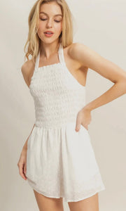 Klay Halter Smocked Jumper
