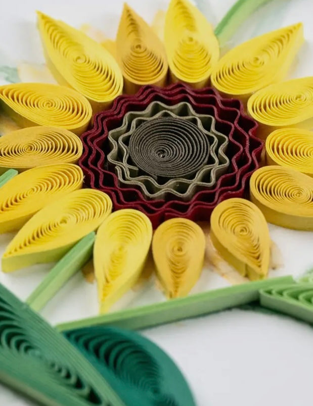 Quilled Wild Sunflower Card