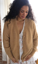 Missy Faux Fur Open Cardigan Soft Knit Sweater