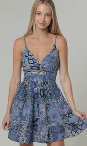 Harper Twist Front Cutout Dress
