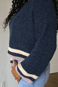 Magnolia Crew Neck Chenille Crop Sweater