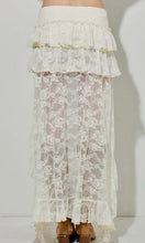Ella Cream Lace Tiered Maxi Skirt