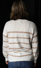 Reese Heather Striped Long Sleeve Sweater