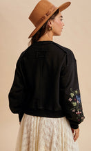 Jamie Black Embroidered Cardigan