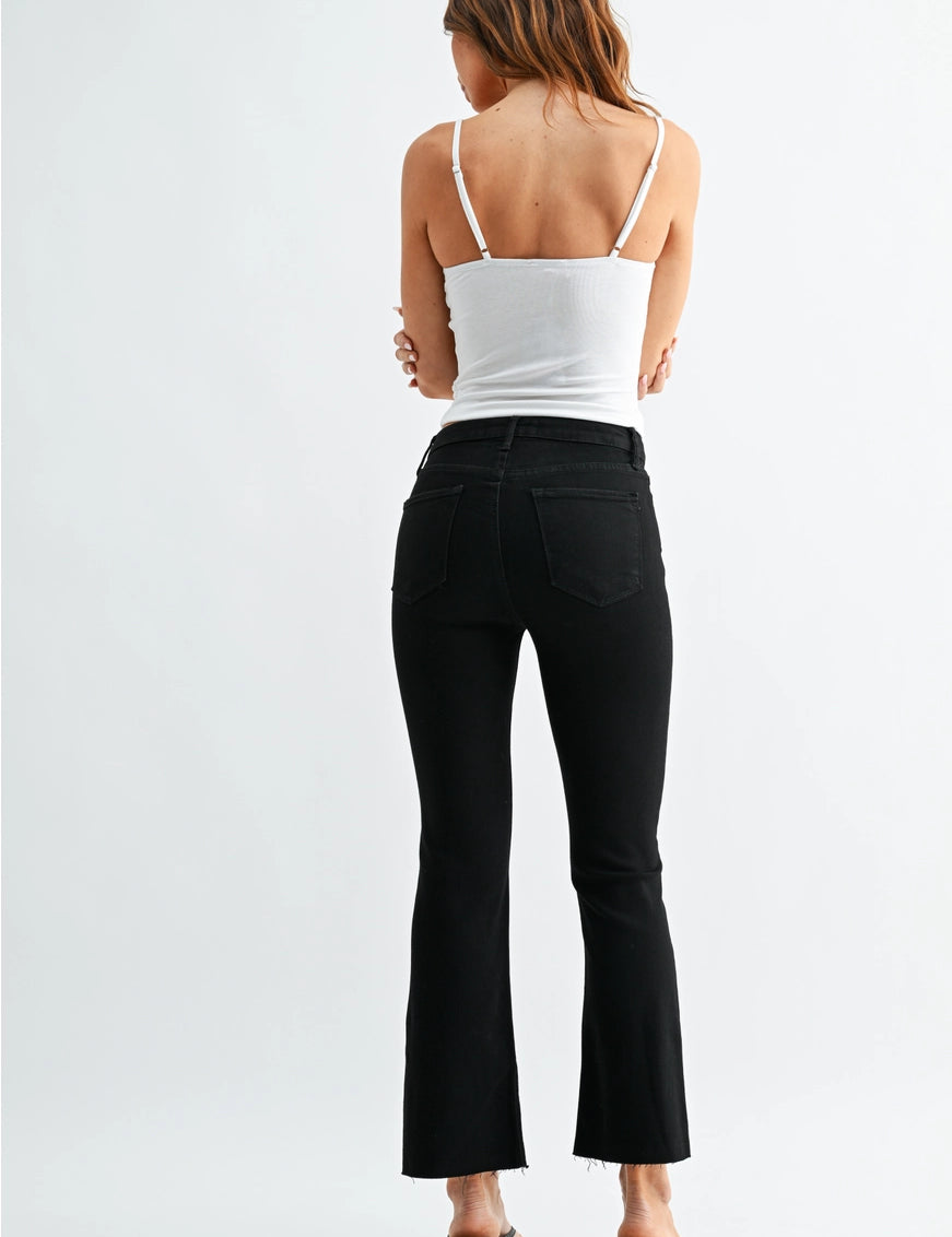 Denver HR Tonal Crop Flare Jeans