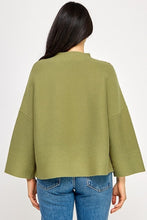 Milo Light Sage Loose Fit Long Sleeve Top