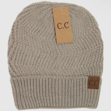 Chevron Knit Cuff C.C Beanie