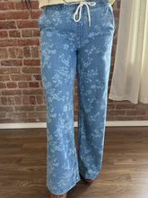 Rosie High Rise Floral Print Baggy Wide Leg Jeans