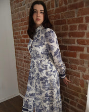 Selene Button Down Long Sleeve Midi Dress