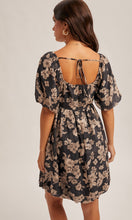 Maleah Jacquard Floral Print Bubble Dress
