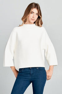 Milo Ivory Loose Fit Long Sleeve Top