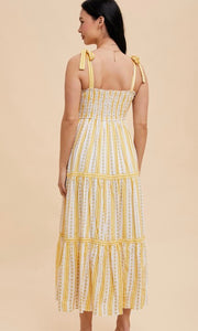 Gwayn Striped Smocked Maxi Dress
