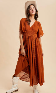 Lorenzo Swiss Dot Lace Maxi Dress