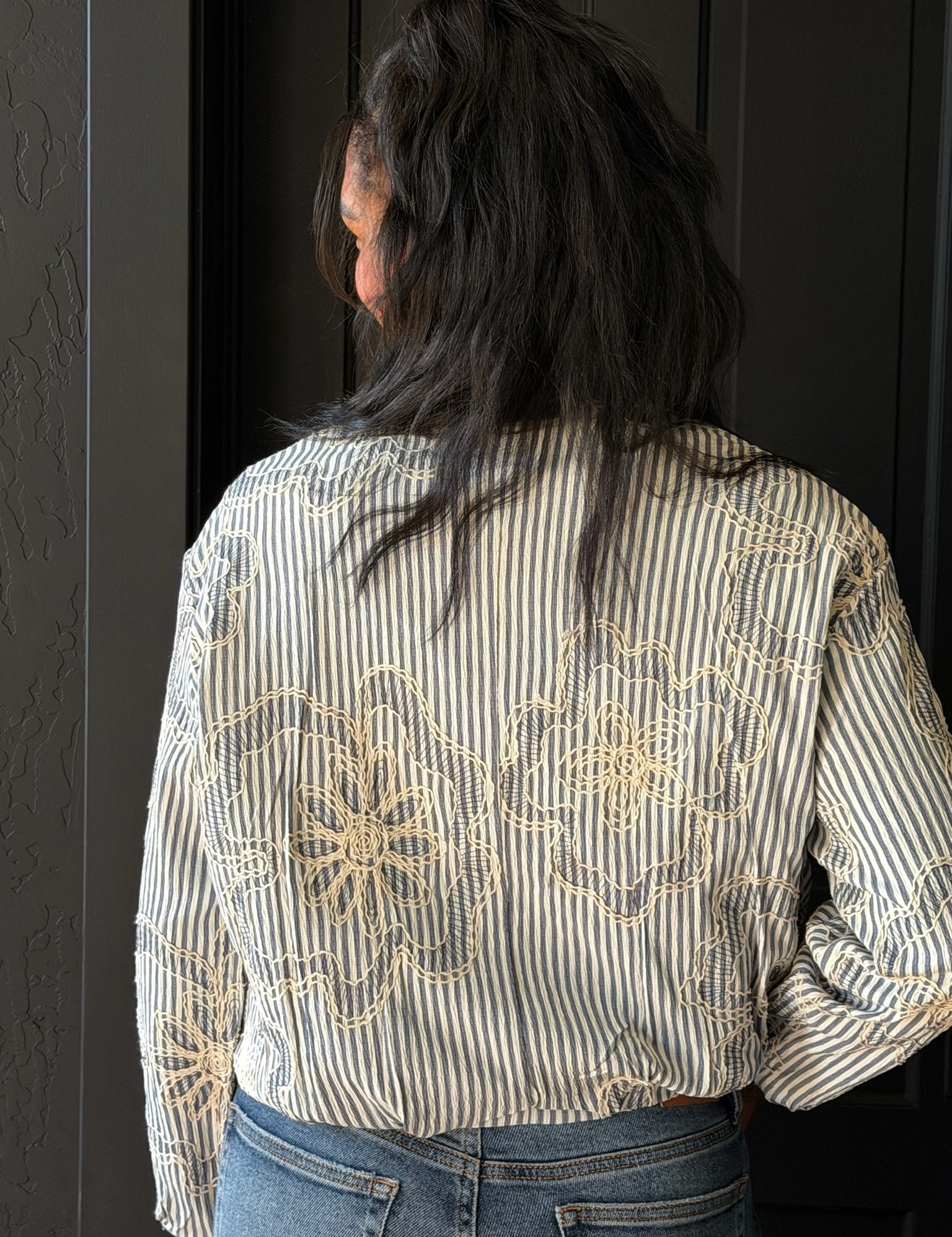 Geneva Blue Stripe Jacket