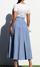 Leah Pleated Denim Midi Dress
