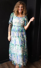 Orsola Smocked Top Mesh Ruffeld Midi Dress