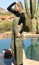 Cedar Olive Cargo Pant Overall Jumpsuit