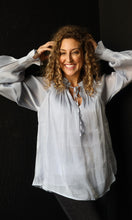 Noah Mock Neck Long Sleeve Shimmer Top