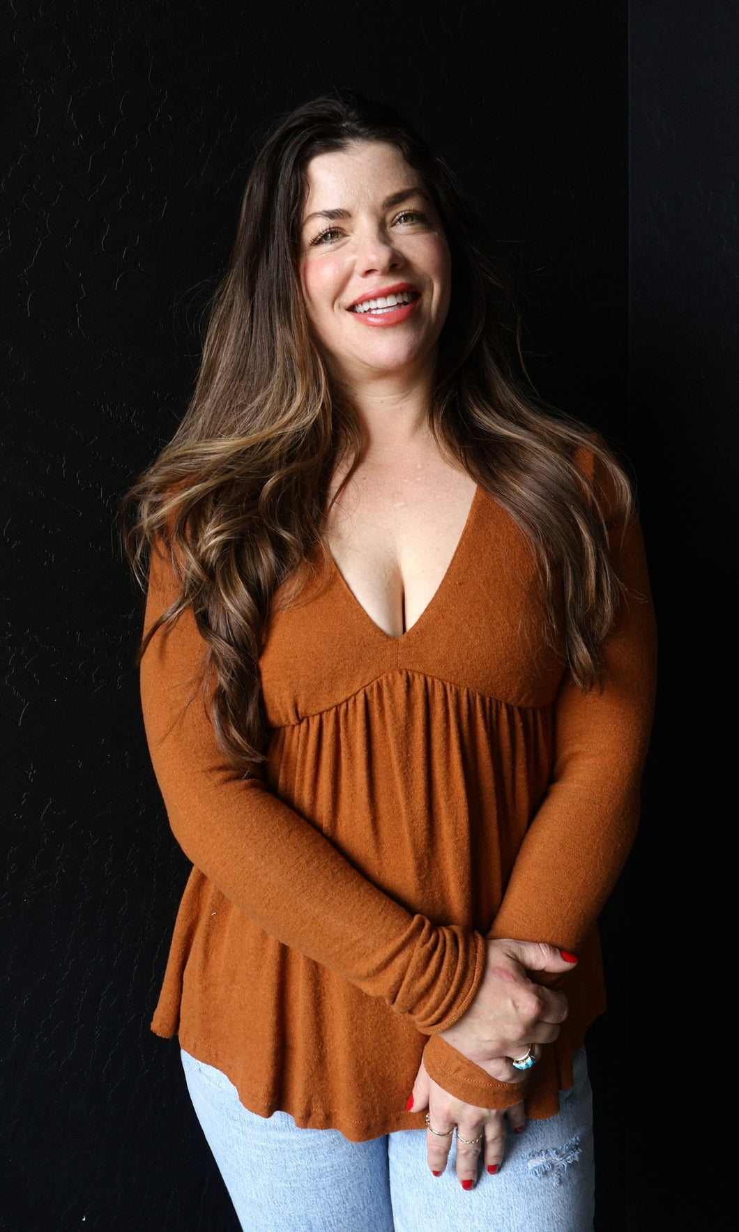 Odin Babydoll Hacci Knit Top