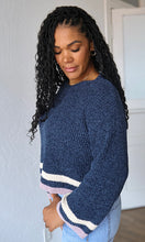 Magnolia Crew Neck Chenille Crop Sweater