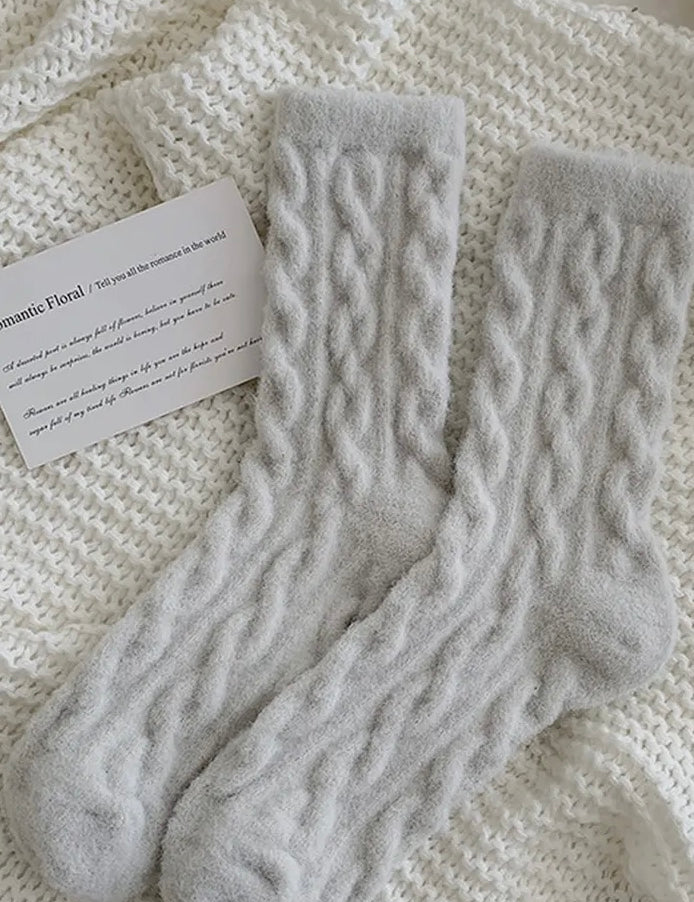 Mindy Cozy Thick Plush Socks