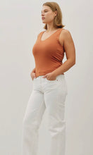 Brooke Plus Bisque V Neck Tank