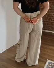 Thea Natural Black Stripe Pants