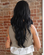 Tripp Olive Soft Linen Tank with Contrast Hem