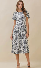 Sabrina Woven Toile Printed Midi Dress