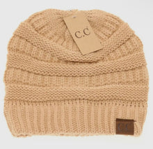 CC Beanie Solid Cable Knit Beanie Hat