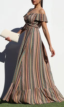 James Off Shoulder Woven Maxi Dress
