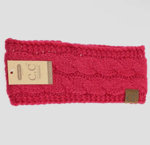 Solid Cable Knit Cc Women's Fashion Headband