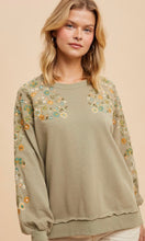 Carson Dusty Olive Embroidered French Terry Pullover