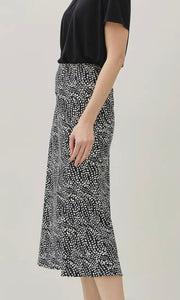 Brooklyn Black Floral Print Skirt