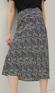 Brooklyn Black Floral Print Skirt