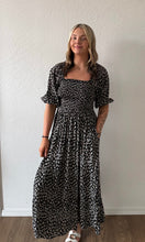 Octavie Printed Smocked Midi Dress